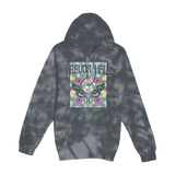 Vintage Tie Dye Pullover Hoodie (Grey)