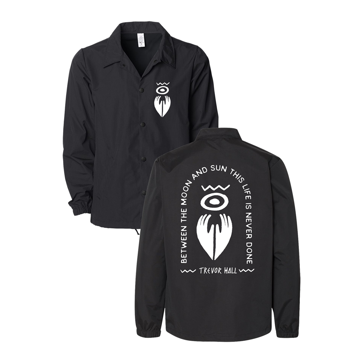 Giving Hands Coaches Jacket (Black) – Trevor Hall Store Giving Hands Coaches Jacket (Black) – Trevor Hall Store