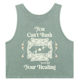 Women's You Can't Rush Your Healing Cropped Tank [2 Color Options]