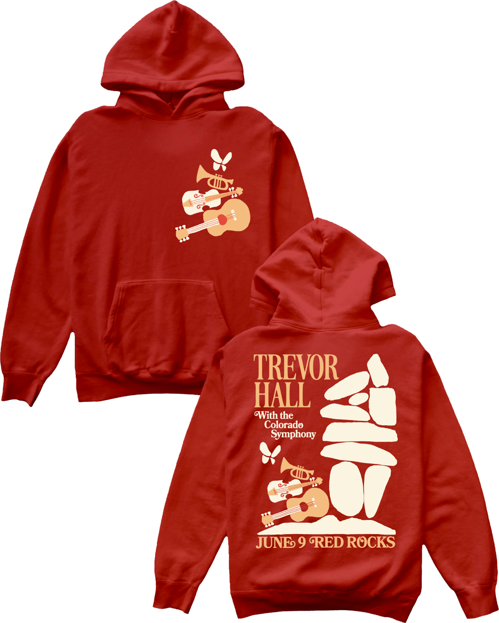 Red rocks hoodie hotsell