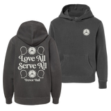 Youth Love All Serve All Pigment Black Hoodie