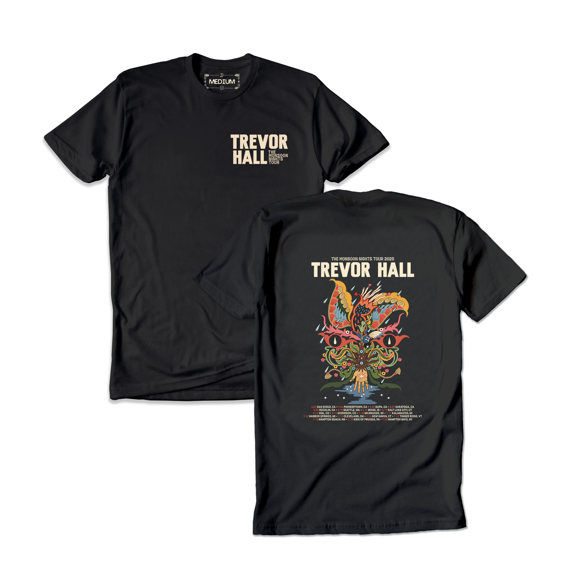Monsoon Nights Tour Tee – Trevor Hall Store
