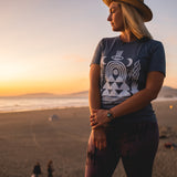 Moon / Sun Tee (Heather Blue) [SMALL & XL ONLY]