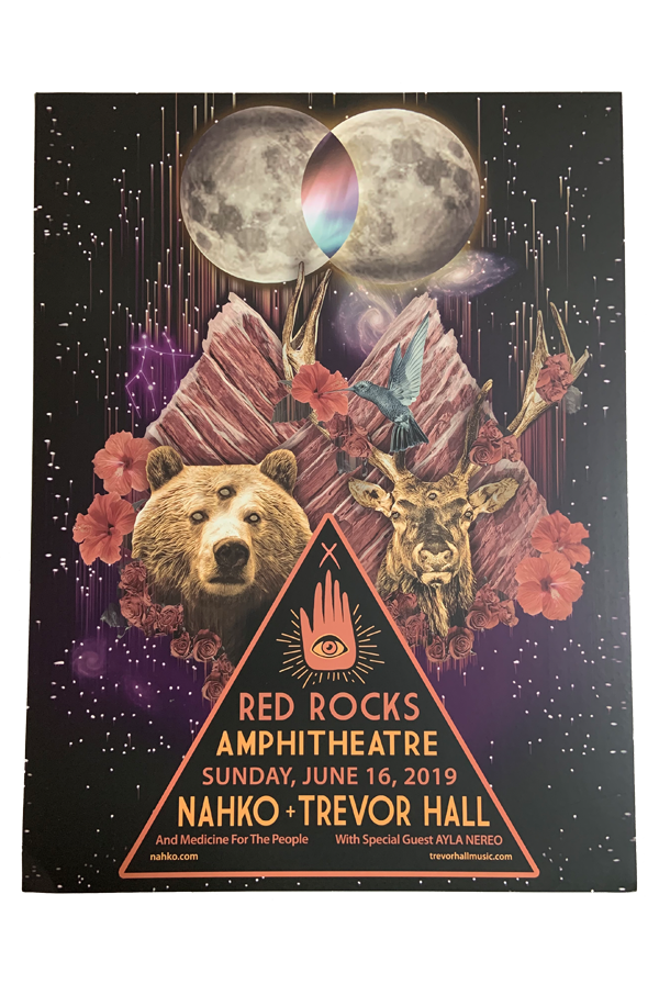 Trevor Hall 2019 Red Rocks Poster