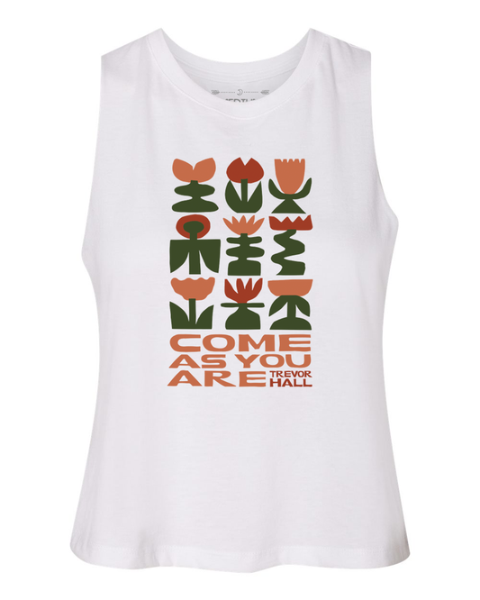 Women's Come As You Are Crop Tank (White)